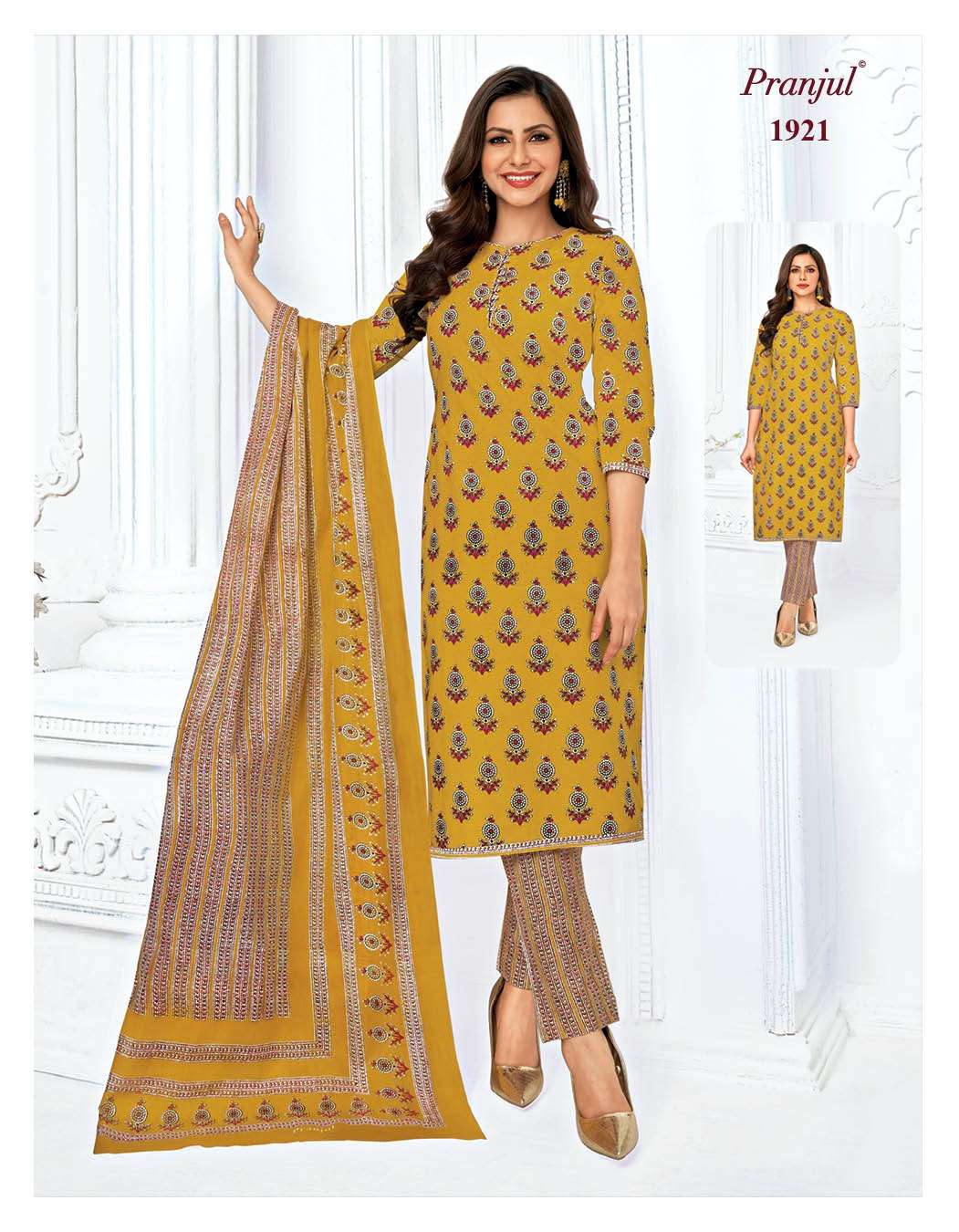 Priyanka Vol-19 By Pranjul 1901 To 1932 Series Beautiful Stylish Festive Suits Fancy Colorful Casual Wear & Ethnic Wear & Ready To Wear Pure Cotton Print Dresses At Wholesale Price