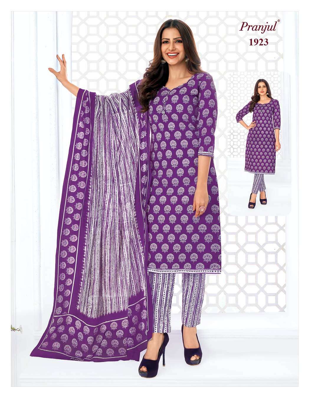 Priyanka Vol-19 By Pranjul 1901 To 1932 Series Beautiful Stylish Festive Suits Fancy Colorful Casual Wear & Ethnic Wear & Ready To Wear Pure Cotton Print Dresses At Wholesale Price