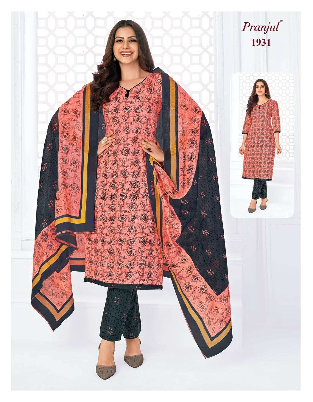 Priyanka Vol-19 By Pranjul 1901 To 1932 Series Beautiful Stylish Festive Suits Fancy Colorful Casual Wear & Ethnic Wear & Ready To Wear Pure Cotton Print Dresses At Wholesale Price