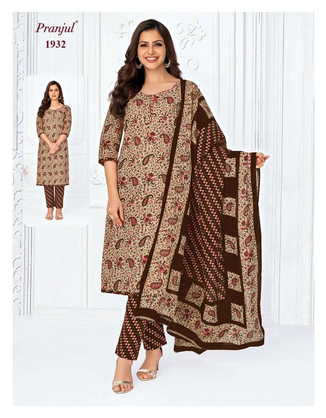 Priyanka Vol-19 By Pranjul 1901 To 1932 Series Beautiful Stylish Festive Suits Fancy Colorful Casual Wear & Ethnic Wear & Ready To Wear Pure Cotton Print Dresses At Wholesale Price