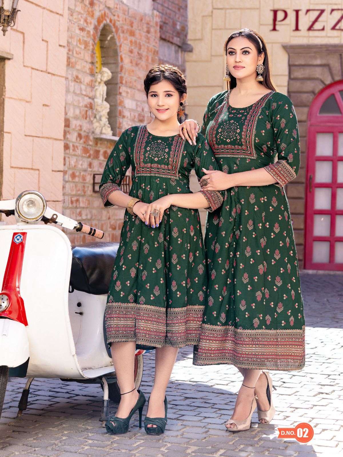 Me And Mom Vol-2 By Kaamiri 01 To 10 Series Beautiful Stylish Fancy Colorful Casual Wear & Ethnic Wear Rayon Slub Gowns At Wholesale Price