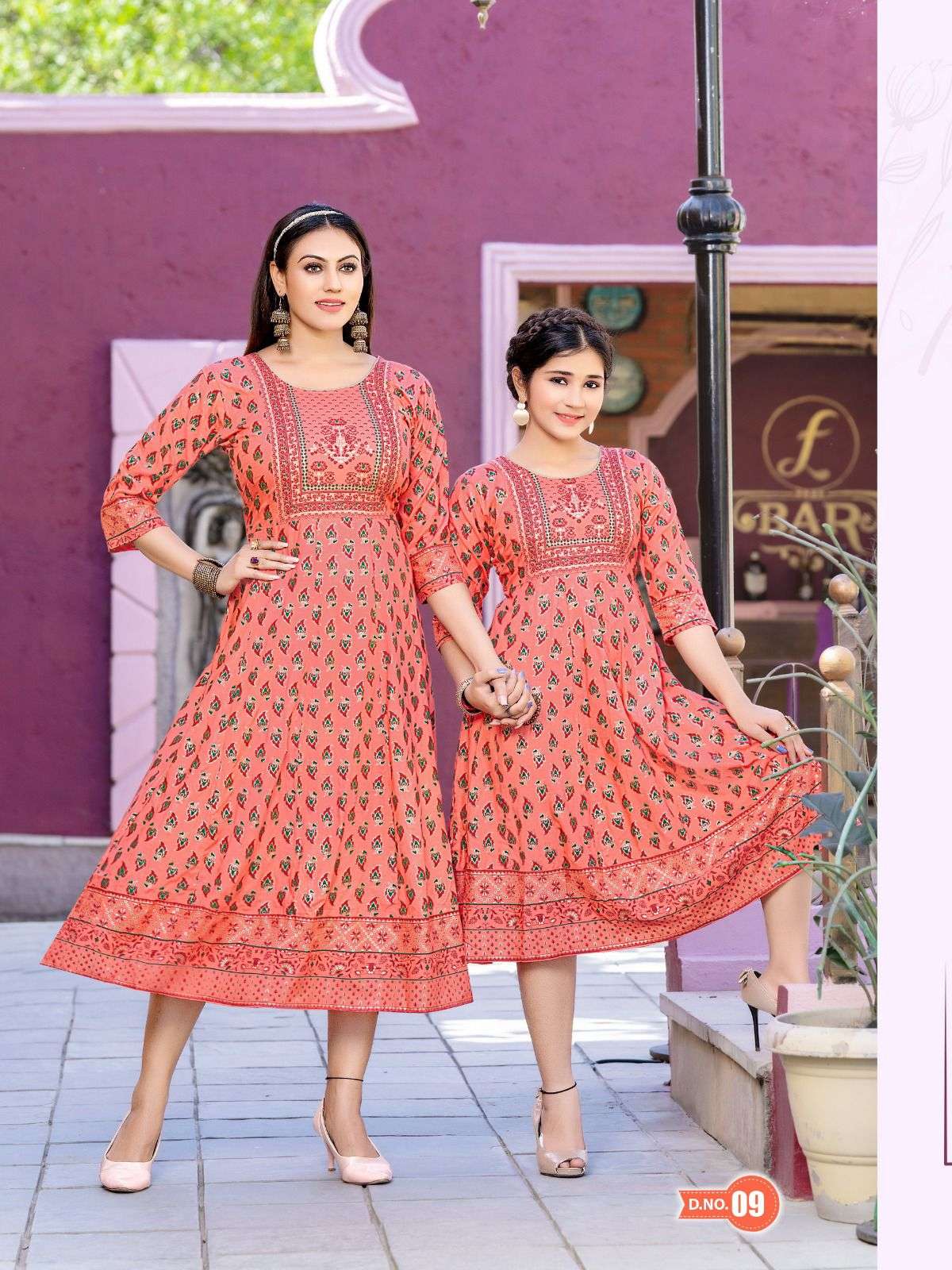 Me And Mom Vol-2 By Kaamiri 01 To 10 Series Beautiful Stylish Fancy Colorful Casual Wear & Ethnic Wear Rayon Slub Gowns At Wholesale Price