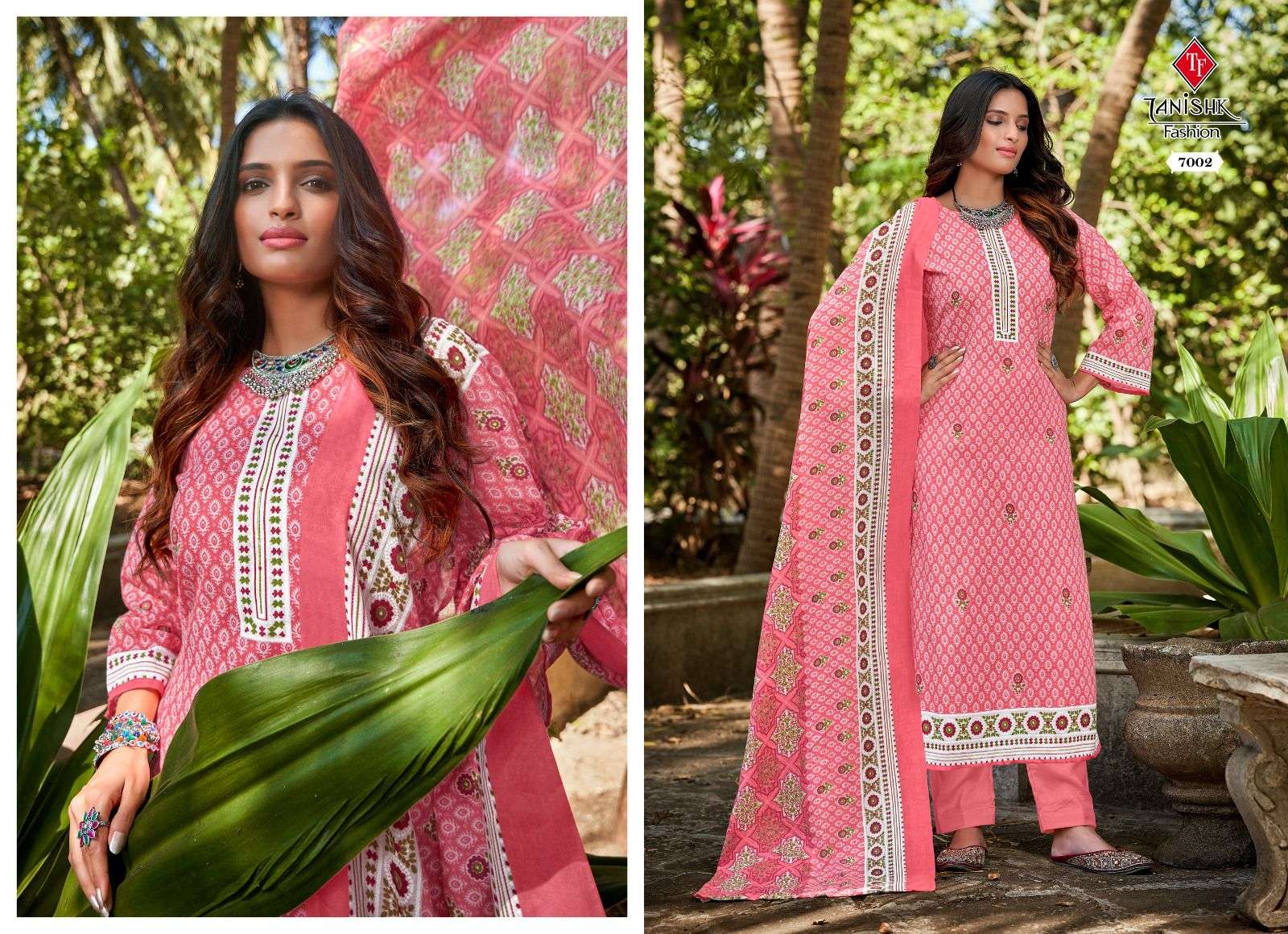 Firdous Vol-3 By Tanishk Fashion 7001 To 7008 Series Beautiful Stylish Festive Suits Fancy Colorful Casual Wear & Ethnic Wear & Ready To Wear Pure Cotton Print Dresses At Wholesale Price