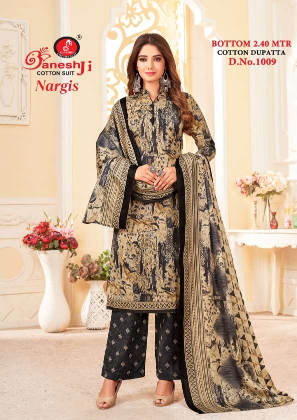 Nargis Vol-1 By Ganeshji 1001 To 1010 Series Beautiful Stylish Festive Suits Fancy Colorful Casual Wear & Ethnic Wear & Ready To Wear Indo Cotton Print Dresses At Wholesale Price