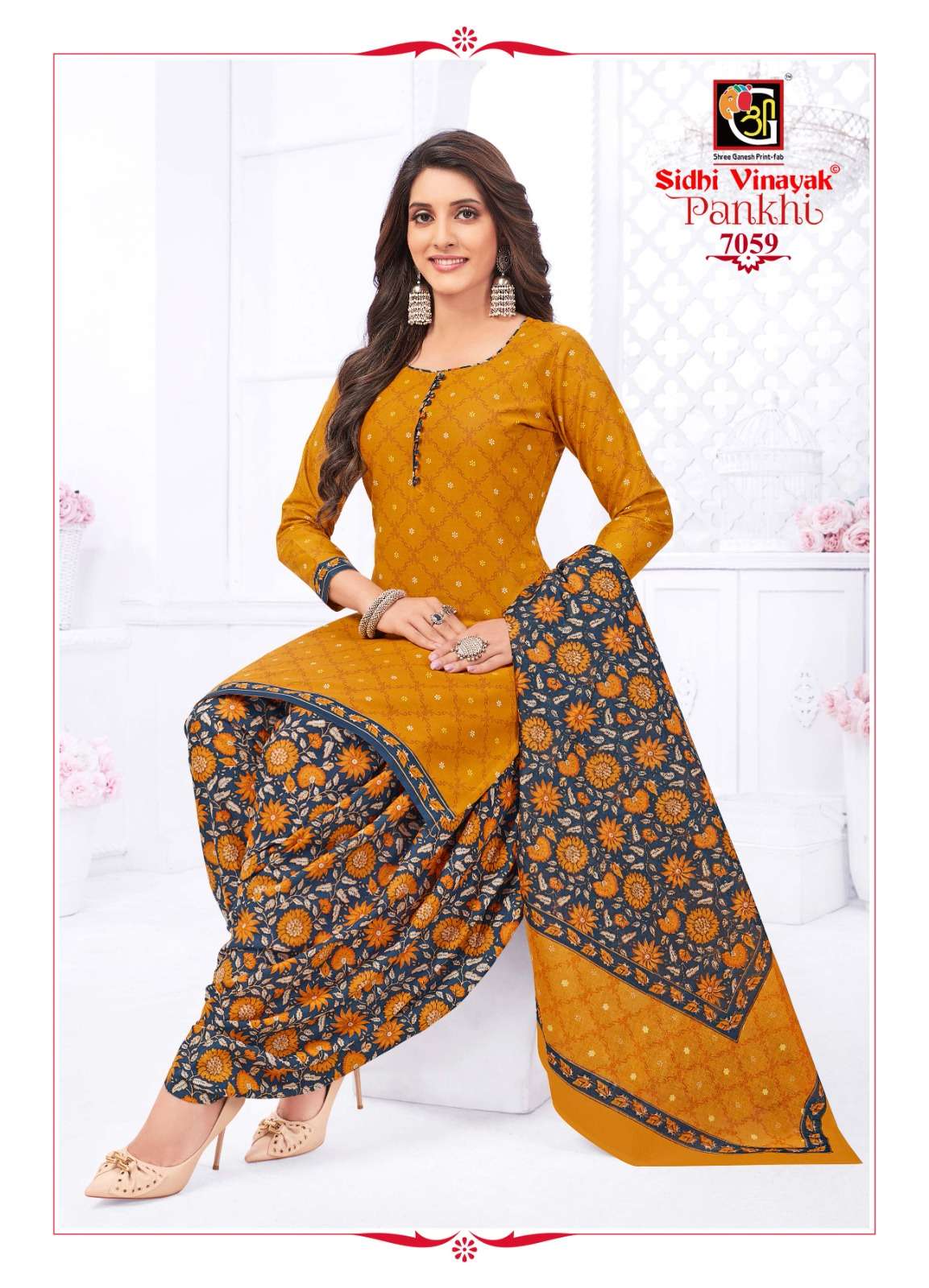 Pankhi Vol-7 By Sidhi Vinayak 7051 To 7068 Series Beautiful Stylish Festive Suits Fancy Colorful Casual Wear & Ethnic Wear & Ready To Wear Cotton Print Dresses At Wholesale Price