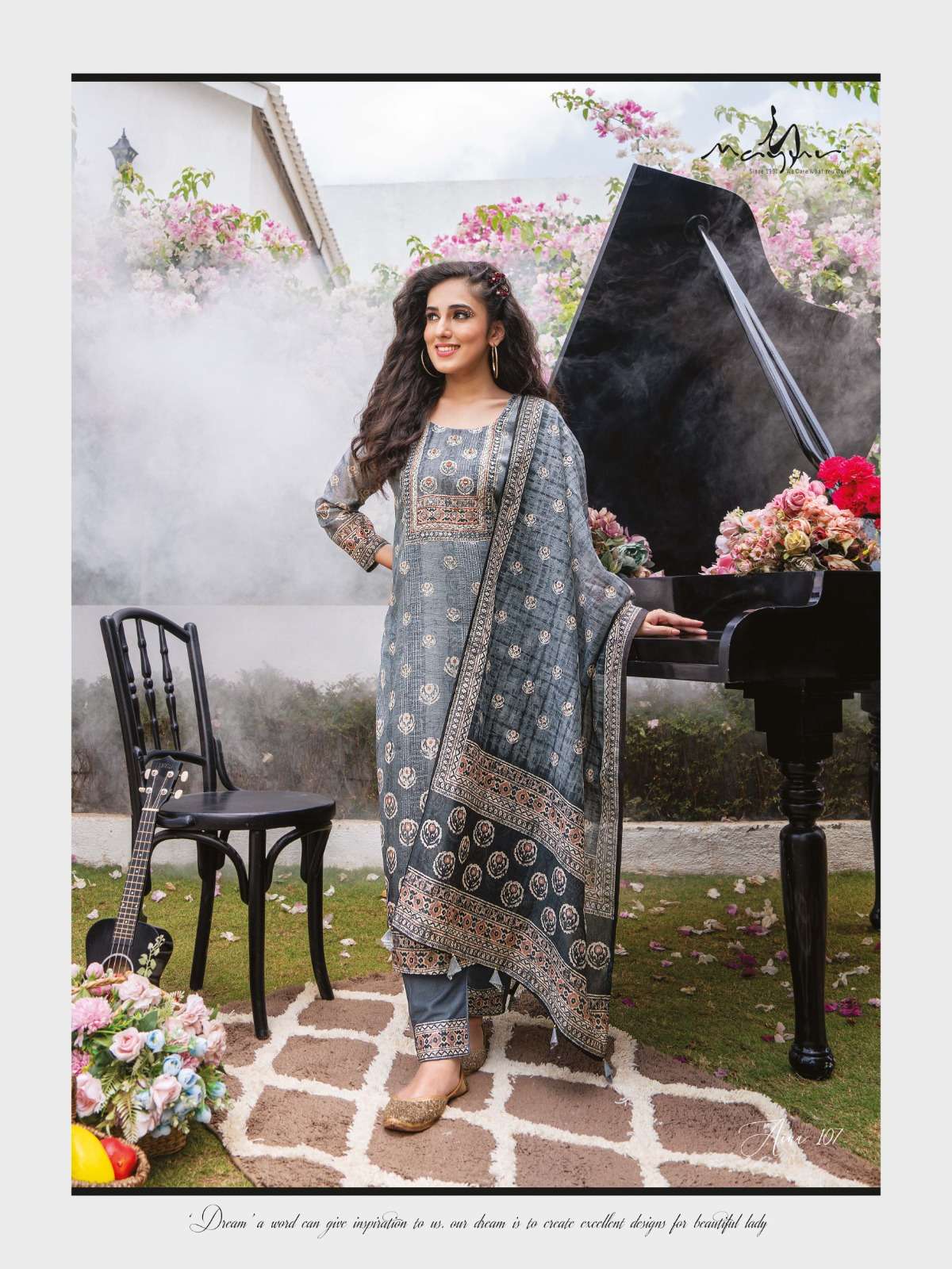 Aina By Mayur 101 To 108 Series Beautiful Suits Colorful Stylish Fancy Casual Wear & Ethnic Wear Silk Dresses At Wholesale Price