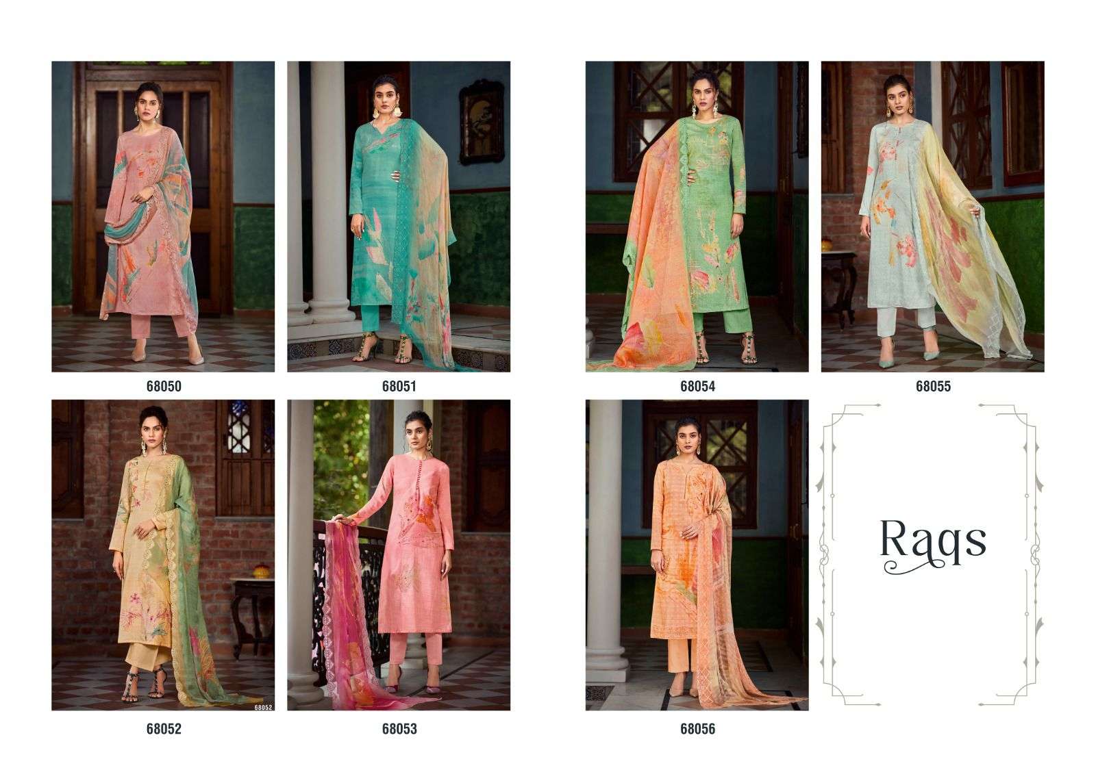 Raqs By Riana 68050 To 68056 Series Beautiful Festive Suits Colorful Stylish Fancy Casual Wear & Ethnic Wear Pure Jam Digital Print Dresses At Wholesale Price