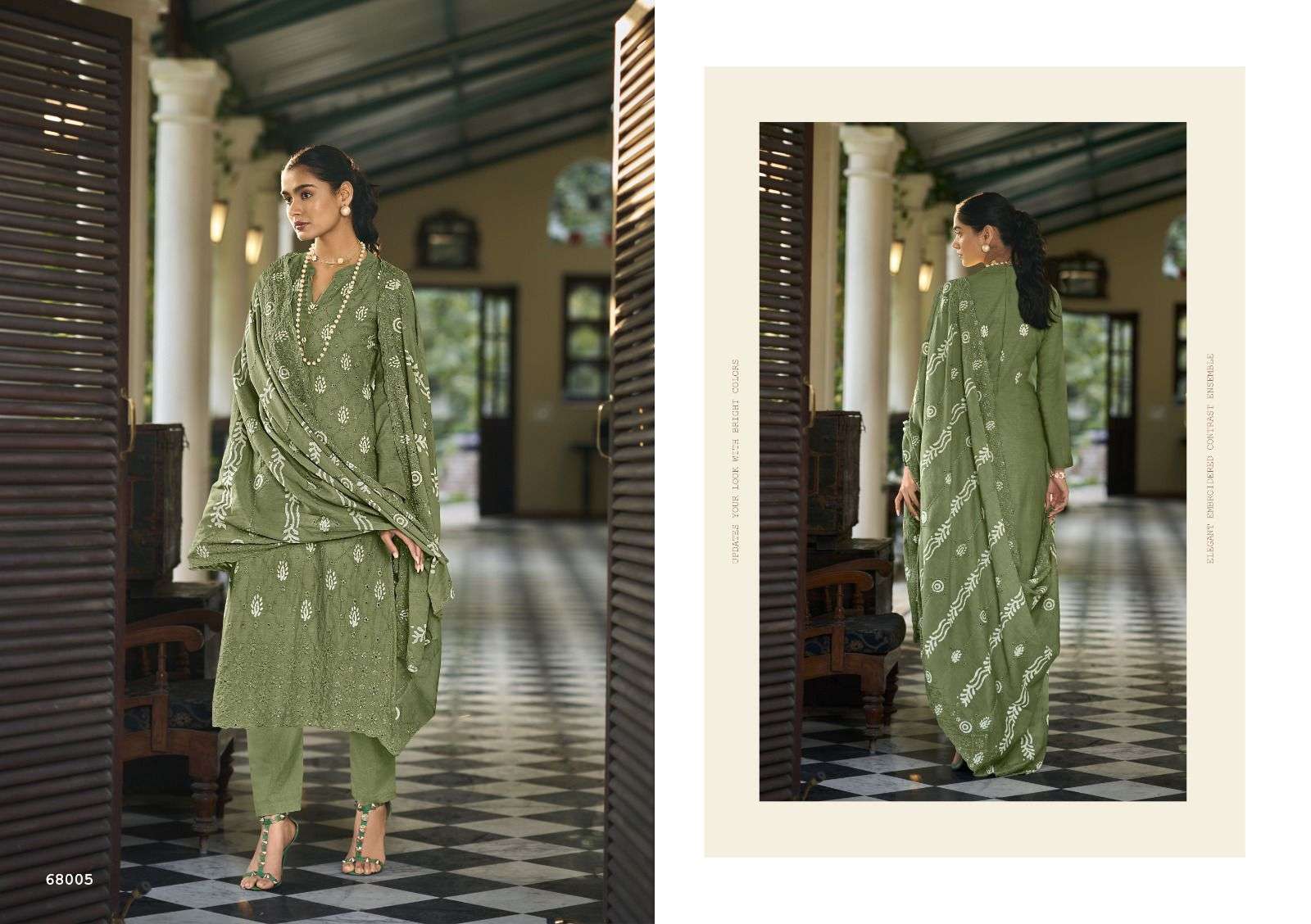 Shiddat By Riana 68000 To 68006 Series Beautiful Festive Suits Colorful Stylish Fancy Casual Wear & Ethnic Wear Pure Cambric Print With Embroidery Dresses At Wholesale Price
