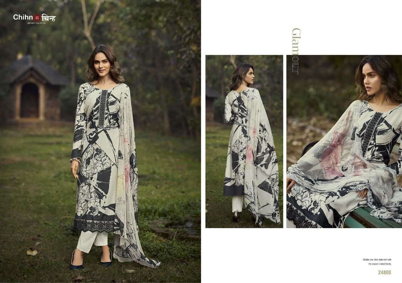 Blushing Beauty By Chihn 24800 To 24803 Series Beautiful Festive Suits Colorful Stylish Fancy Casual Wear & Ethnic Wear Pure Viscose Muslin Print With Embroidery Dresses At Wholesale Price