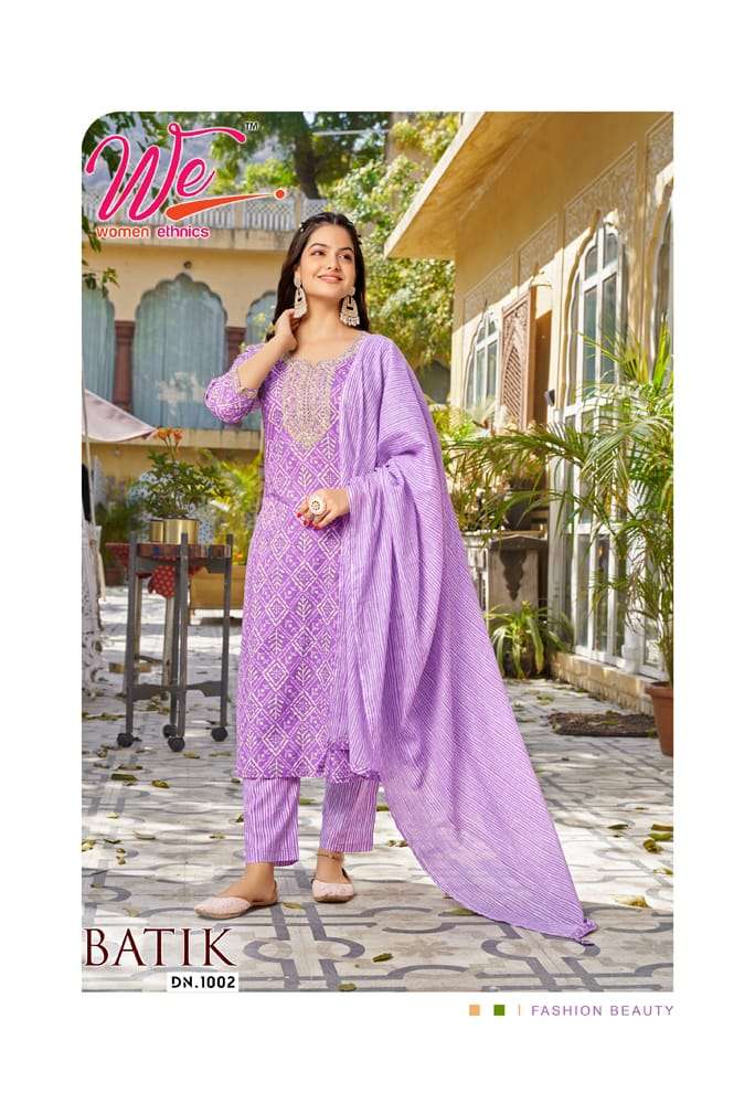 Batik By Women Ethnics 1001 To 1006 Series Festive Suits Beautiful Fancy Colorful Stylish Party Wear & Occasional Wear Pure Cotton Print Dresses At Wholesale Price