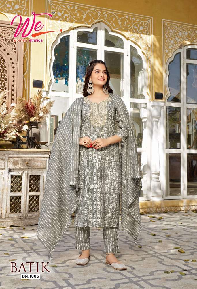 Batik By Women Ethnics 1001 To 1006 Series Festive Suits Beautiful Fancy Colorful Stylish Party Wear & Occasional Wear Pure Cotton Print Dresses At Wholesale Price
