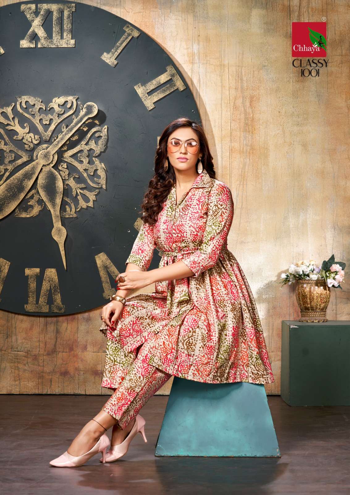 Classy By Chhaya 1001 To 1006 Series Designer Stylish Fancy Colorful Beautiful Party Wear & Ethnic Wear Collection Rayon Print Tops With Bottom At Wholesale Price