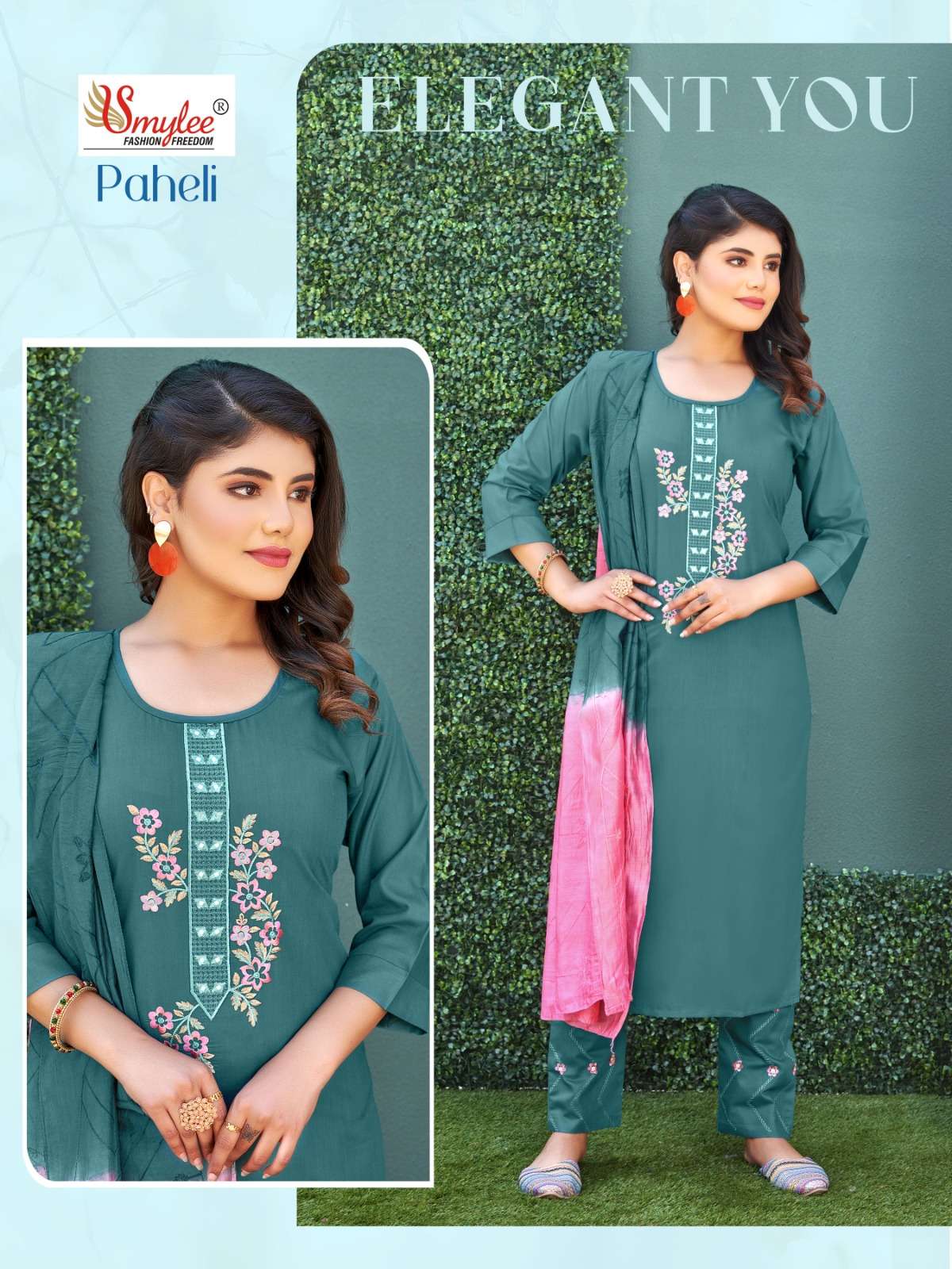 Paheli By Smylee 1001 To 1008 Series Festive Suits Beautiful Fancy Colorful Stylish Party Wear & Occasional Wear Silk Embroidered Dresses At Wholesale Price