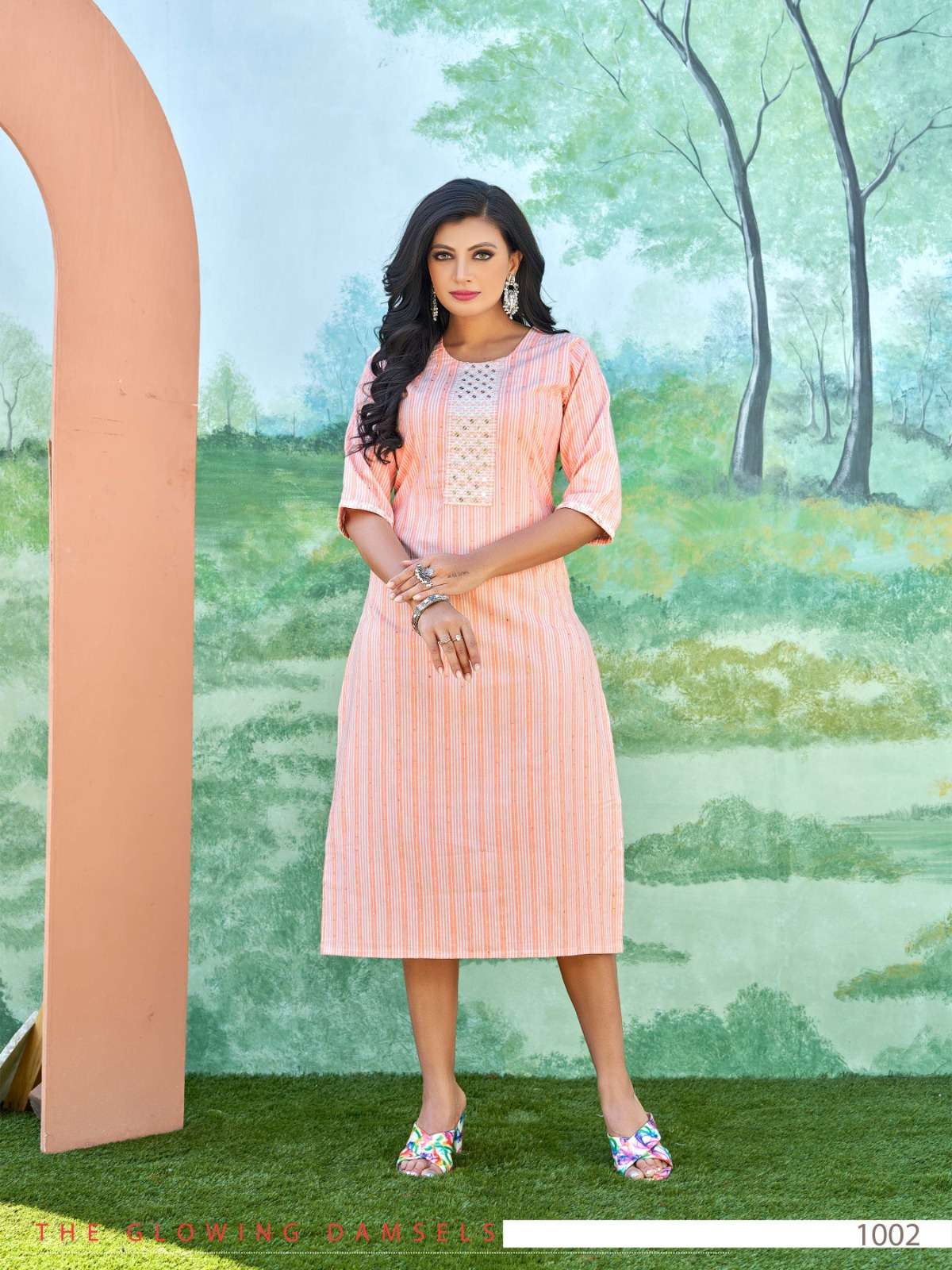 Menka By Smylee 1001 To 1008 Series Designer Stylish Fancy Colorful Beautiful Party Wear & Ethnic Wear Collection Cotton Lining Kurtis At Wholesale Price