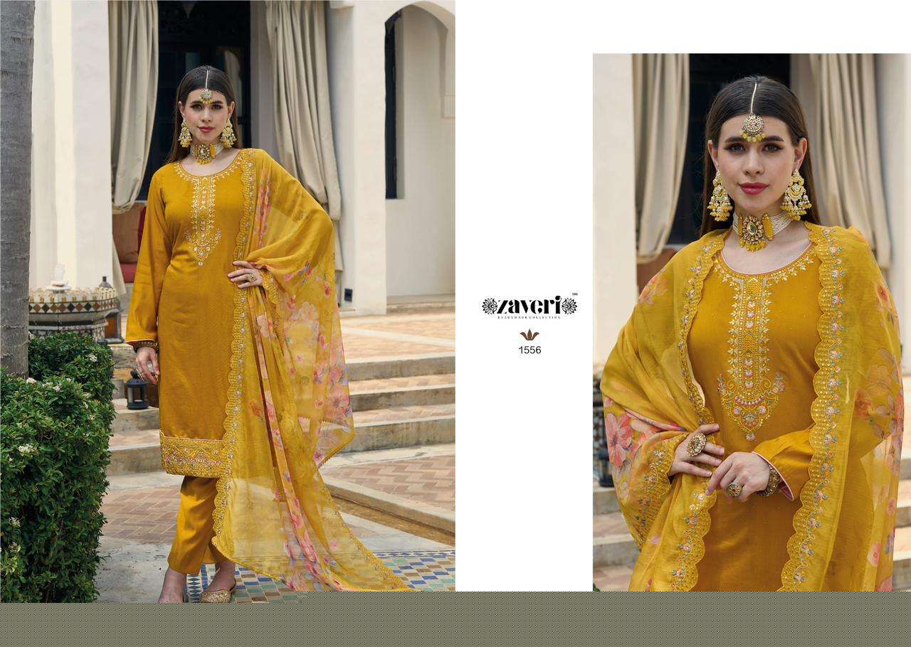 Sabway By Zaveri 1555 To 1558 Series Beautiful Suits Colorful Stylish Fancy Casual Wear & Ethnic Wear Viscose Silk Dresses At Wholesale Price