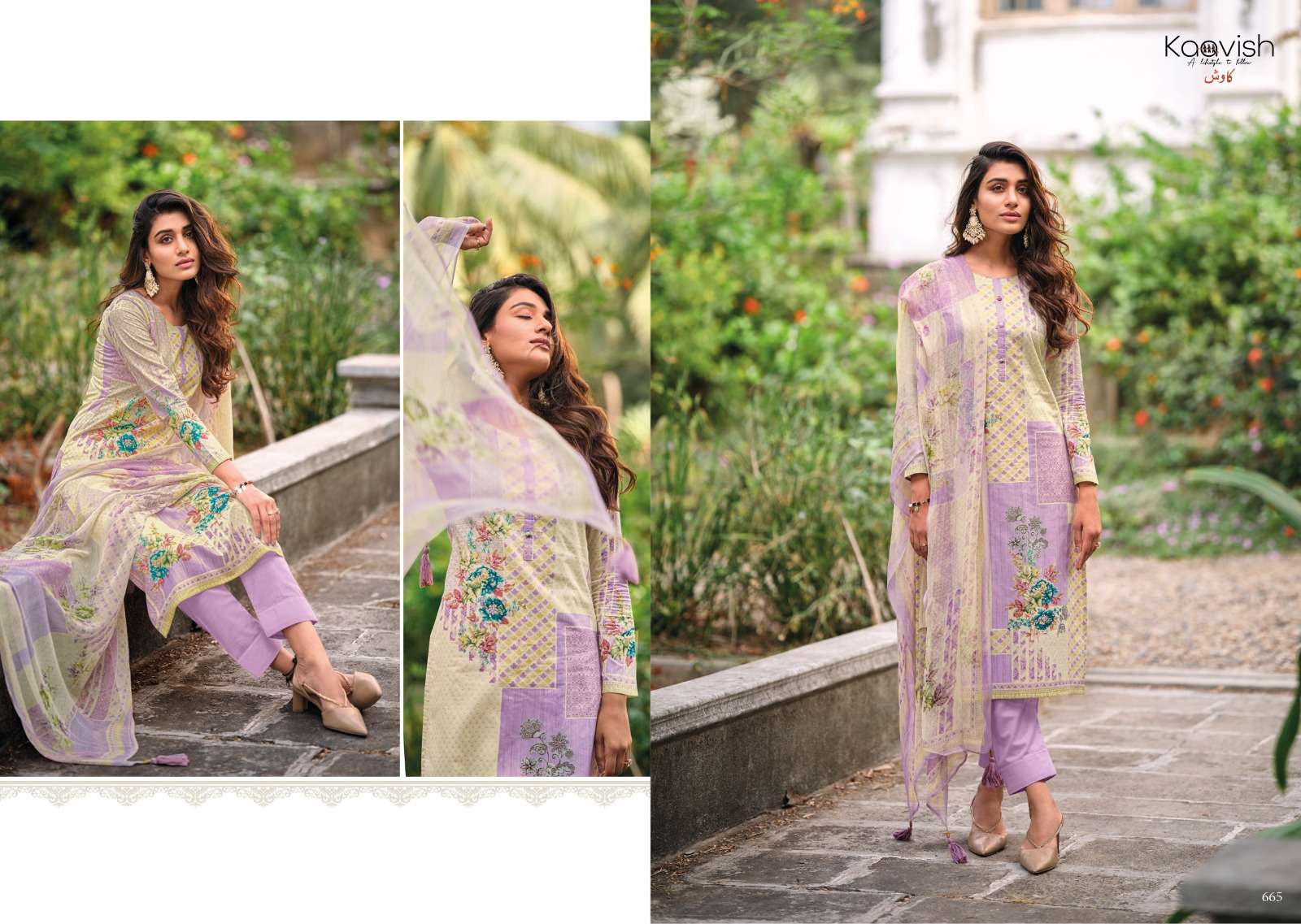 Naimat By Kaavish 661 To 666 Series Beautiful Suits Colorful Stylish Fancy Casual Wear & Ethnic Wear Pure Lawn Cotton Dresses At Wholesale Price