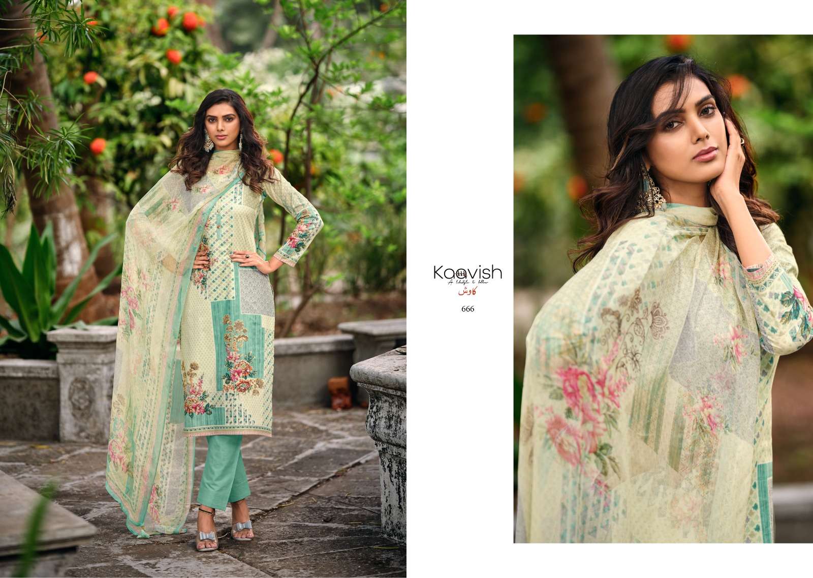 Naimat By Kaavish 661 To 666 Series Beautiful Suits Colorful Stylish Fancy Casual Wear & Ethnic Wear Pure Lawn Cotton Dresses At Wholesale Price