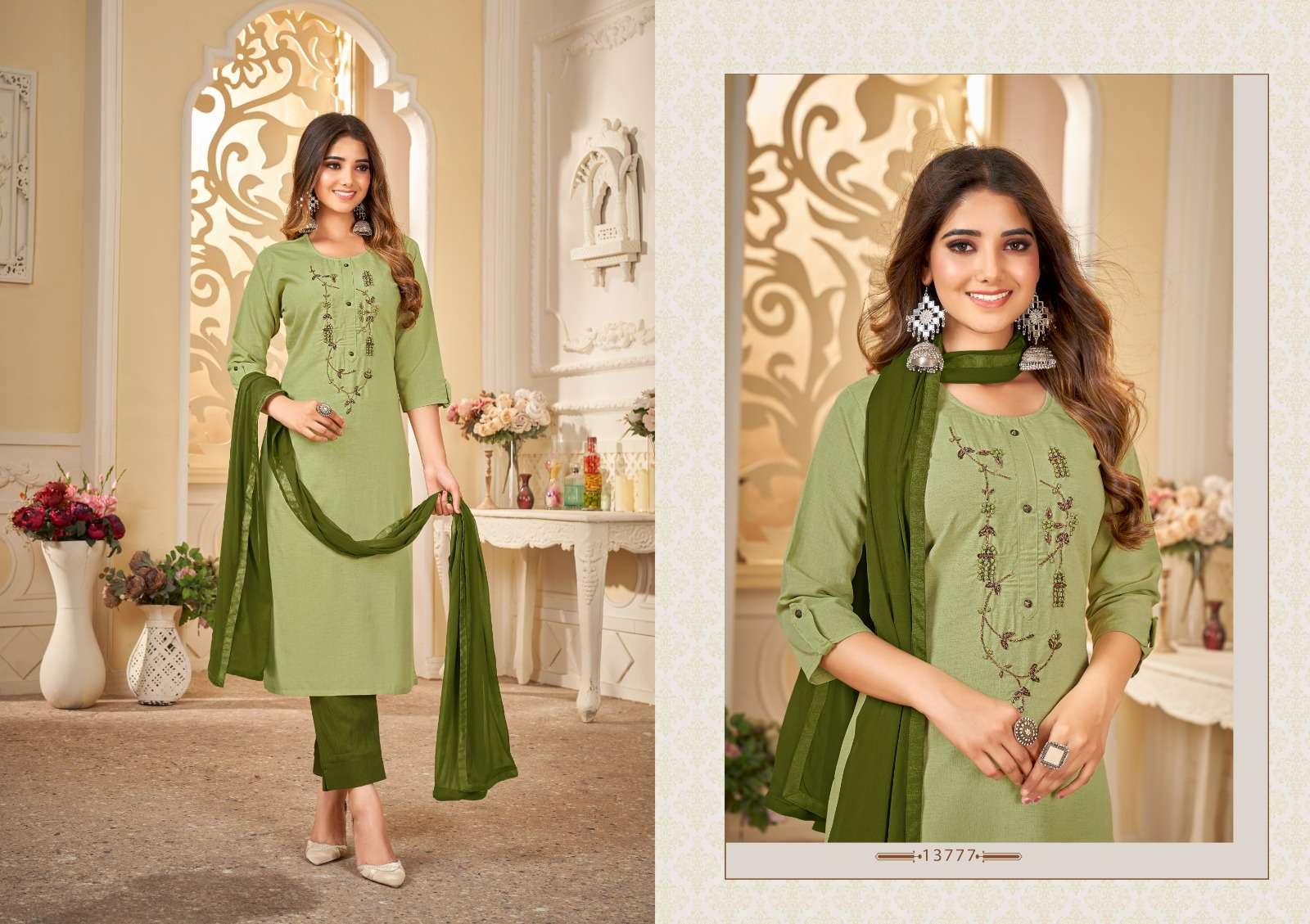 Khushbu By Kalaroop 13774 To 13777 Series Beautiful Suits Colorful Stylish Fancy Casual Wear & Ethnic Wear Rayon Silk Dresses At Wholesale Price