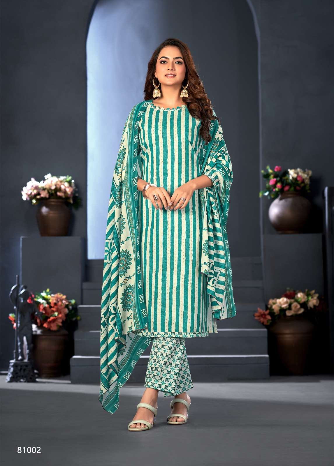Aarohi Vol-3 By Skt Suits 81001 To 81008 Series Beautiful Suits Colorful Stylish Fancy Casual Wear & Ethnic Wear Cotton Print Dresses At Wholesale Price