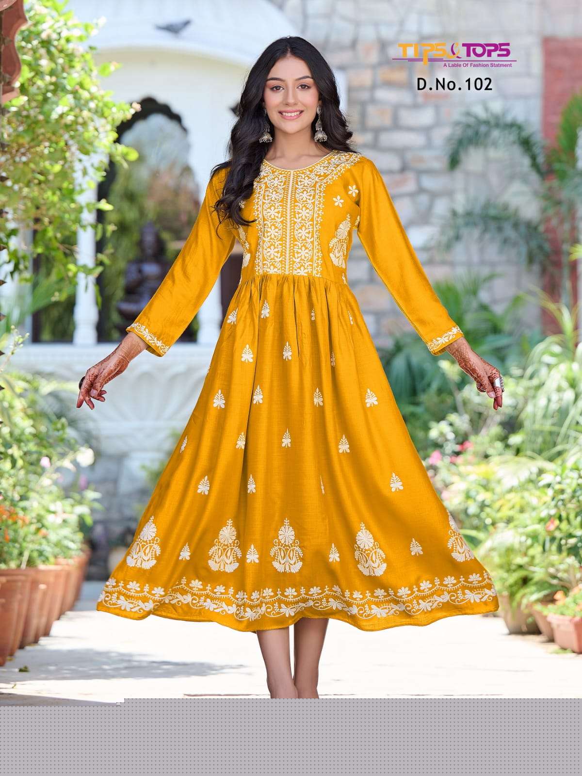 Lakhnavi By Tips And Tops 101 To 106 Series Designer Stylish Fancy Colorful Beautiful Party Wear & Ethnic Wear Collection Rayon Slub Kurtis At Wholesale Price