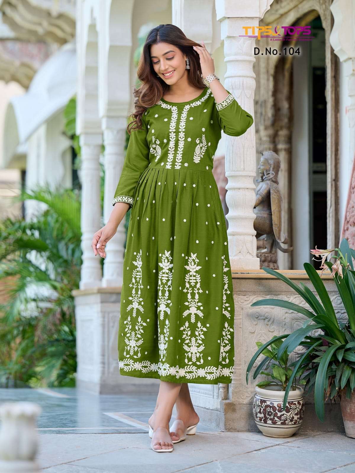 Lakhnavi By Tips And Tops 101 To 106 Series Designer Stylish Fancy Colorful Beautiful Party Wear & Ethnic Wear Collection Rayon Slub Kurtis At Wholesale Price