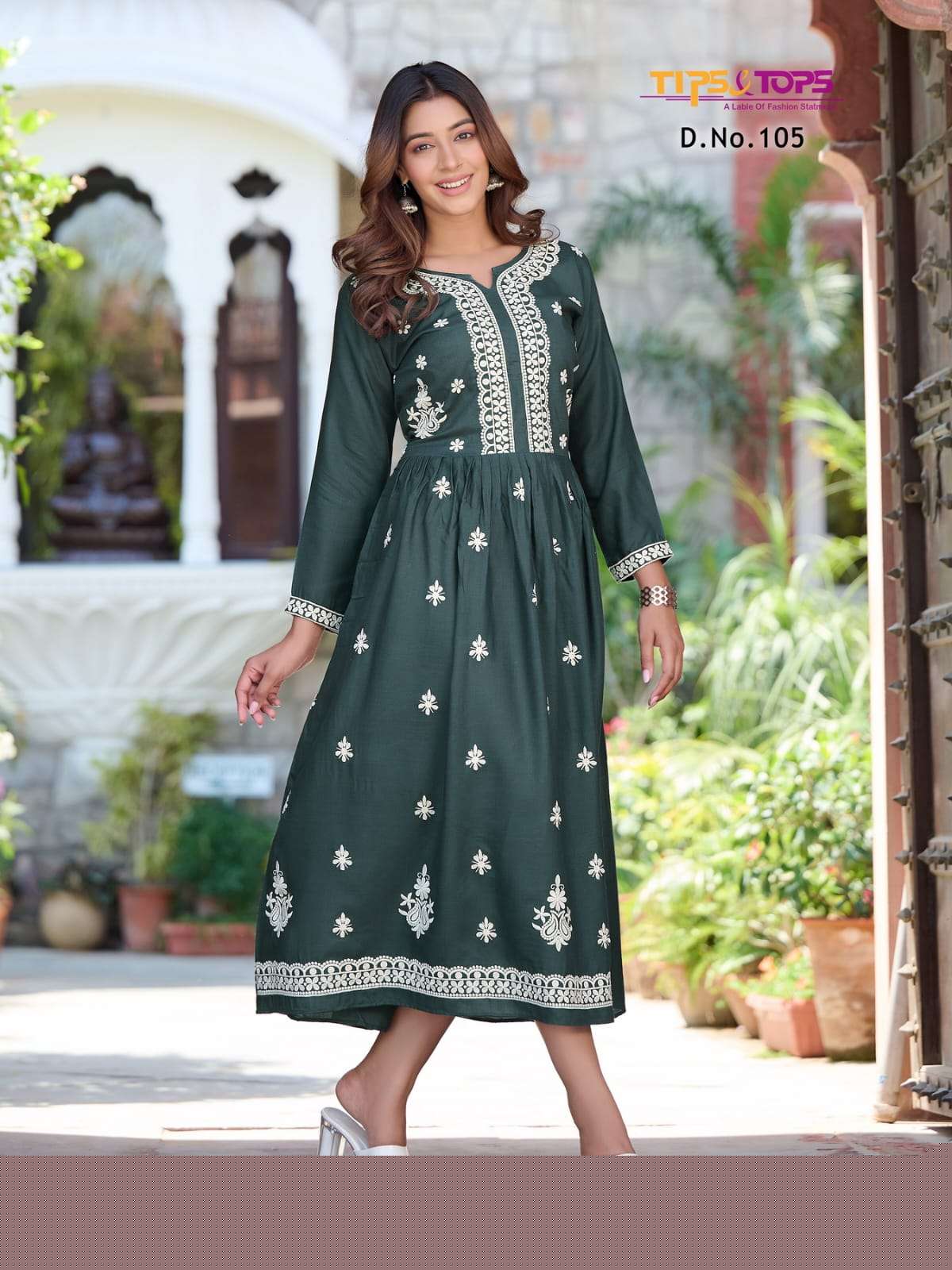 Lakhnavi By Tips And Tops 101 To 106 Series Designer Stylish Fancy Colorful Beautiful Party Wear & Ethnic Wear Collection Rayon Slub Kurtis At Wholesale Price