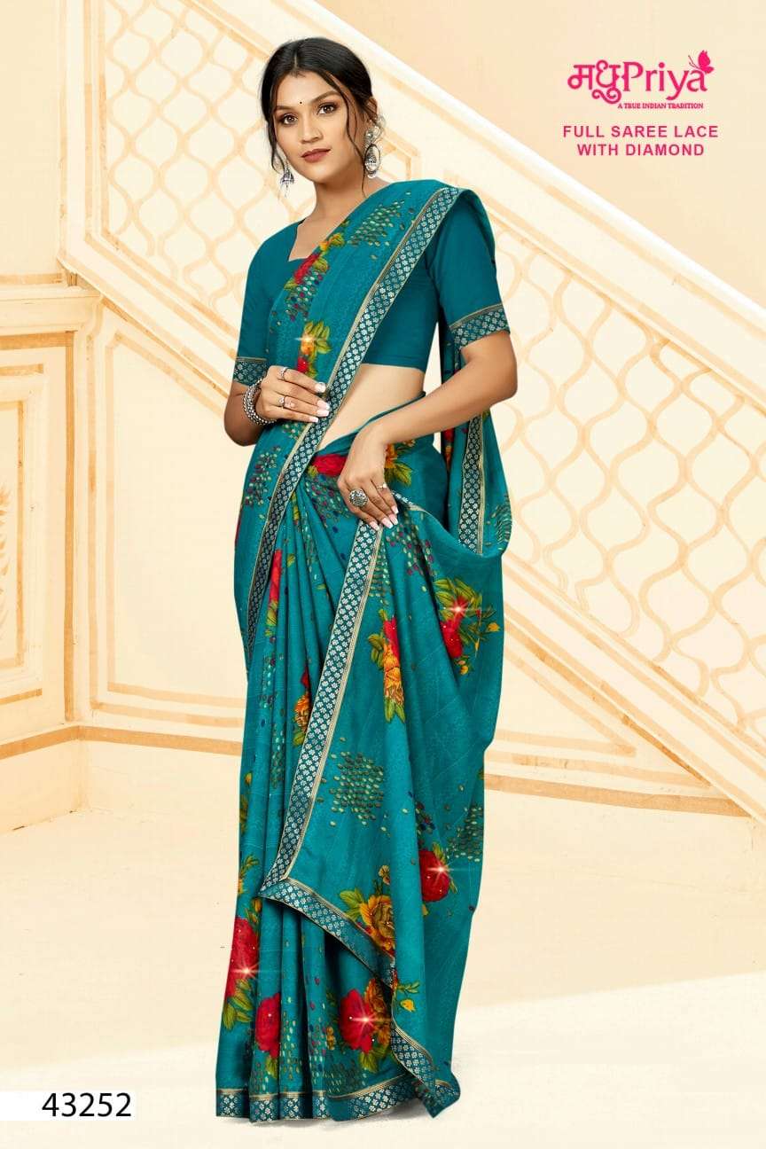 Gol Gappe By Madhupriya 43251 To 43262 Series Indian Traditional Wear Collection Beautiful Stylish Fancy Colorful Party Wear & Occasional Wear Renial Sarees At Wholesale Price