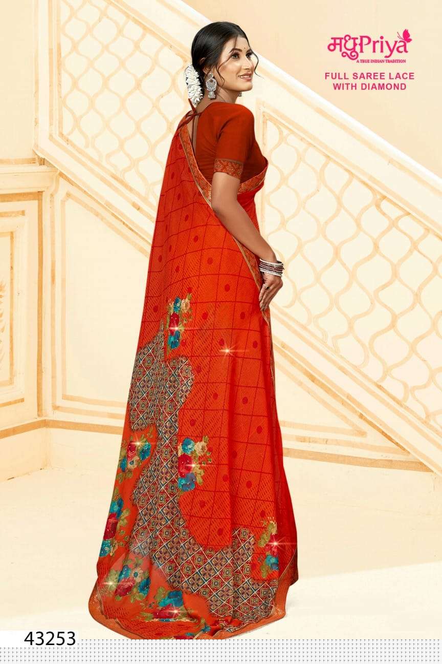 Gol Gappe By Madhupriya 43251 To 43262 Series Indian Traditional Wear Collection Beautiful Stylish Fancy Colorful Party Wear & Occasional Wear Renial Sarees At Wholesale Price