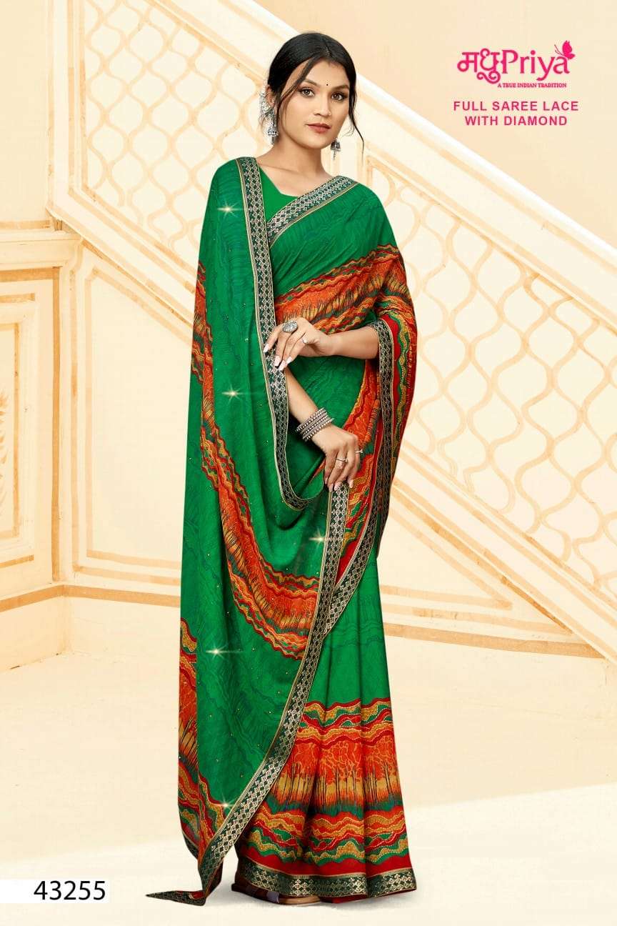 Gol Gappe By Madhupriya 43251 To 43262 Series Indian Traditional Wear Collection Beautiful Stylish Fancy Colorful Party Wear & Occasional Wear Renial Sarees At Wholesale Price