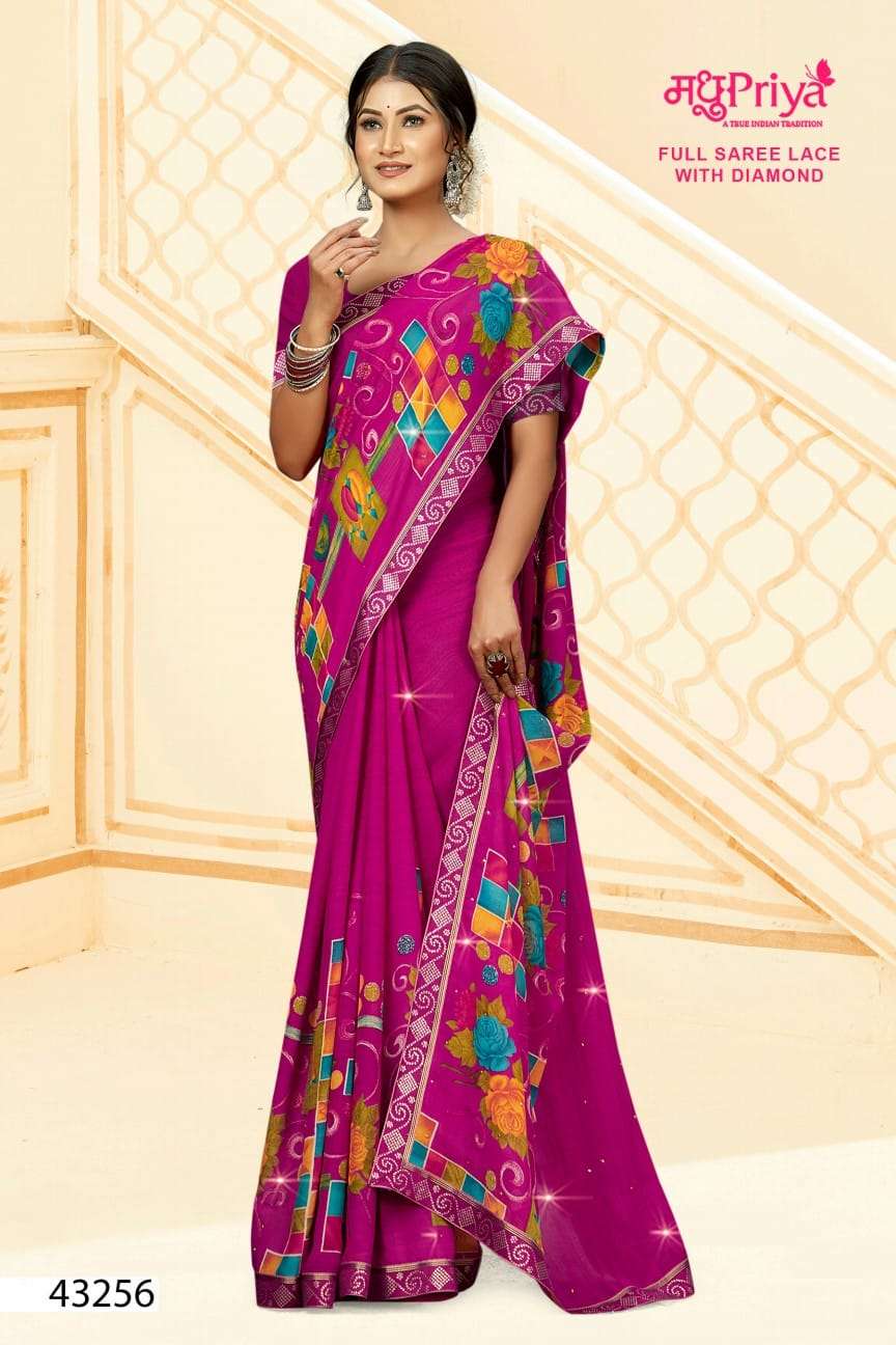 Gol Gappe By Madhupriya 43251 To 43262 Series Indian Traditional Wear Collection Beautiful Stylish Fancy Colorful Party Wear & Occasional Wear Renial Sarees At Wholesale Price