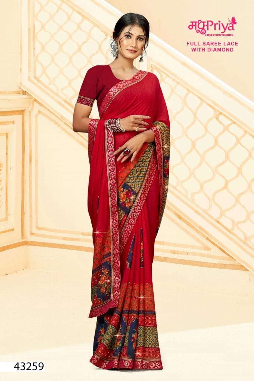 Gol Gappe By Madhupriya 43251 To 43262 Series Indian Traditional Wear Collection Beautiful Stylish Fancy Colorful Party Wear & Occasional Wear Renial Sarees At Wholesale Price