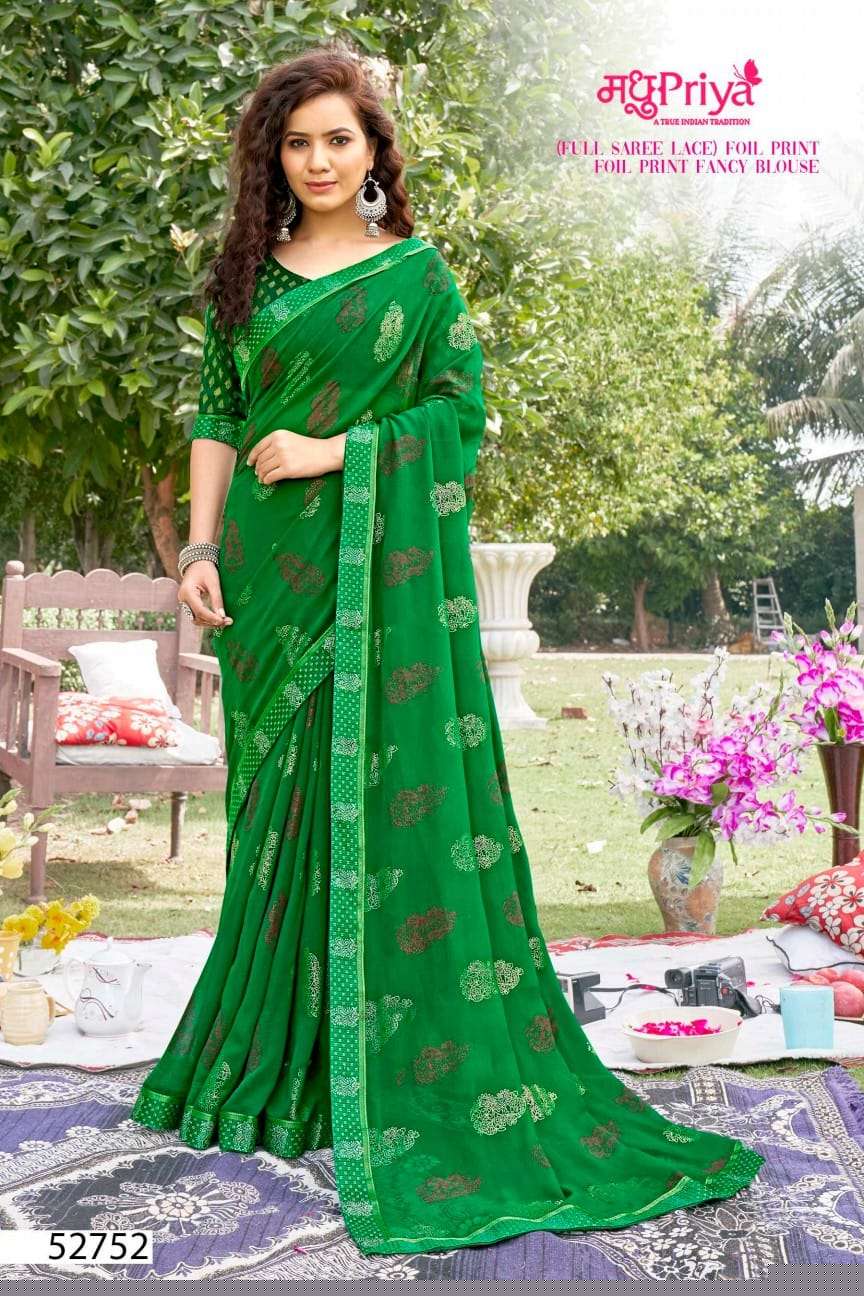Geetika By Madhupriya 52751 To 52758 Series Indian Traditional Wear Collection Beautiful Stylish Fancy Colorful Party Wear & Occasional Wear Georgette Sarees At Wholesale Price