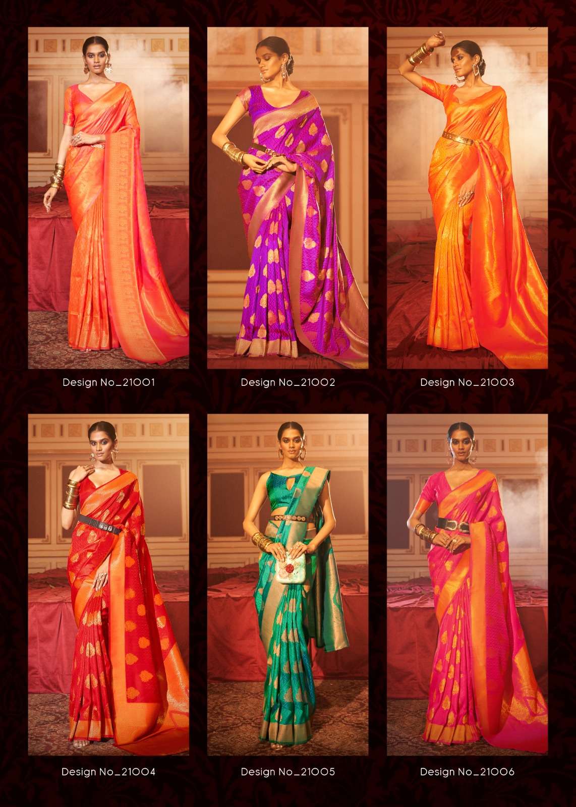 Sherlie By The Fabrica 21001 To 21006 Series Indian Traditional Wear Collection Beautiful Stylish Fancy Colorful Party Wear & Occasional Wear Handloom Silk Sarees At Wholesale Price