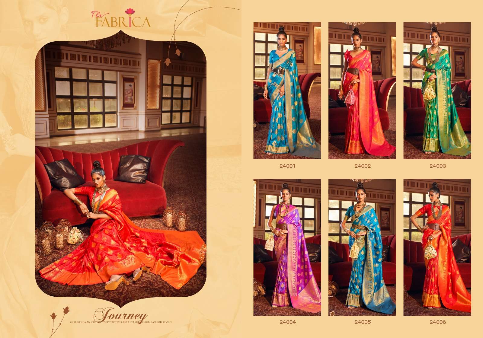 Skyla By The Fabrica 24001 To 24006 Series Indian Traditional Wear Collection Beautiful Stylish Fancy Colorful Party Wear & Occasional Wear Handloom Silk Sarees At Wholesale Price
