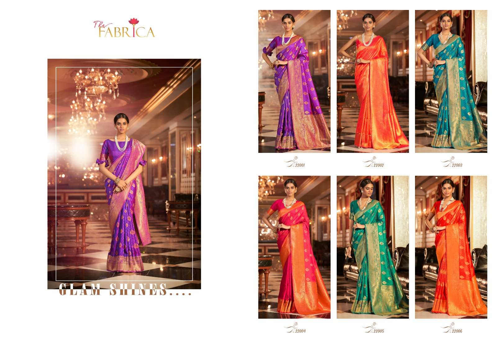 Swarna By The Fabrica 22001 To 22006 Series Indian Traditional Wear Collection Beautiful Stylish Fancy Colorful Party Wear & Occasional Wear Handloom Silk Sarees At Wholesale Price