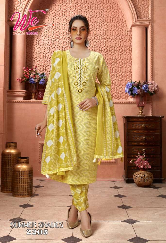 Summer Shaded By Women Ethnics 2201 To 2206 Series Beautiful Stylish Festive Suits Fancy Colorful Casual Wear & Ethnic Wear & Ready To Wear Cotton Print Dresses At Wholesale Price