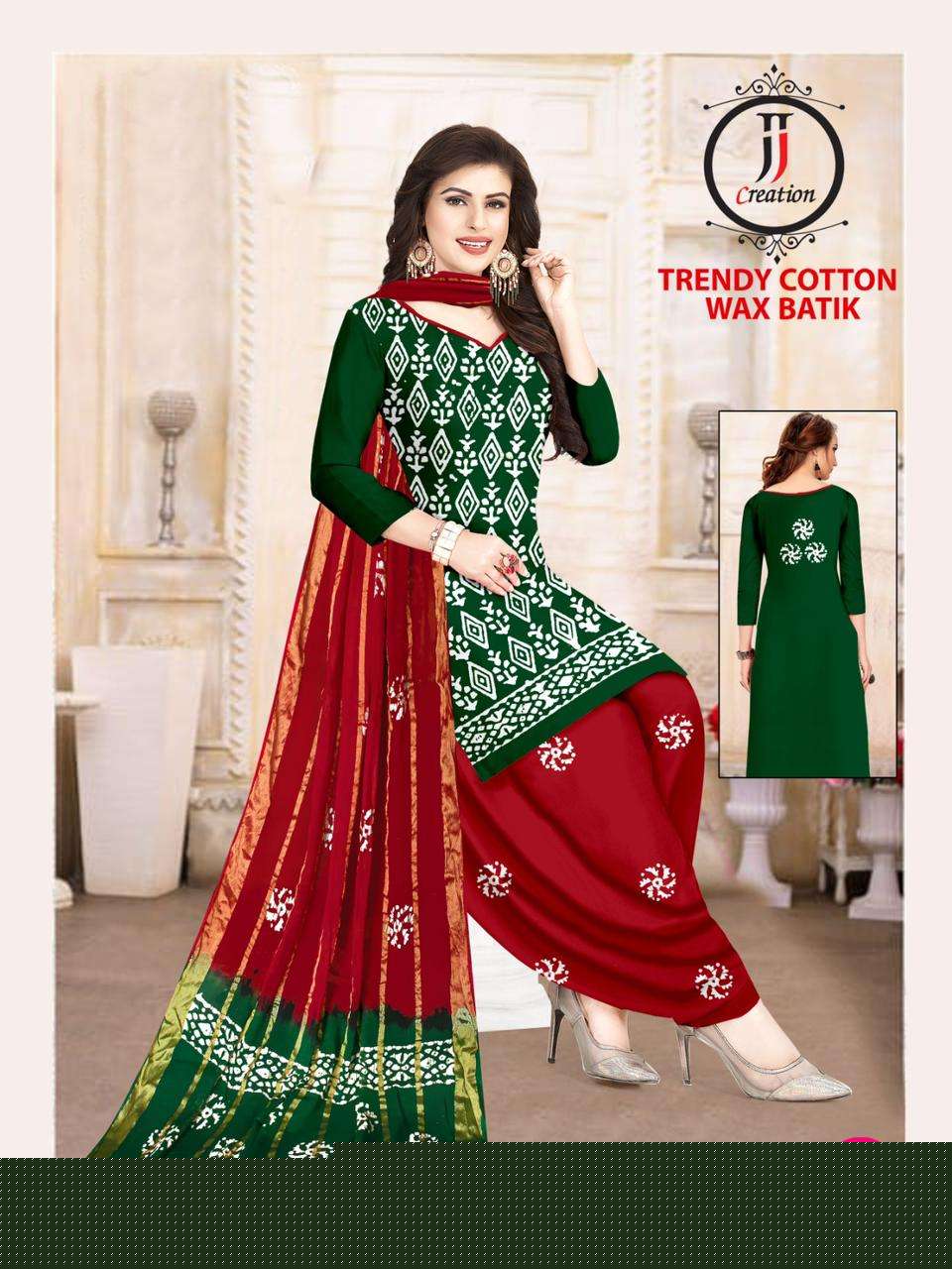 Trendy Cotton Wax Batik By JJ Creation 2587 To 2596 Series Beautiful Stylish Festive Suits Fancy Colorful Casual Wear & Ethnic Wear & Ready To Wear Cotton Print Dresses At Wholesale Price
