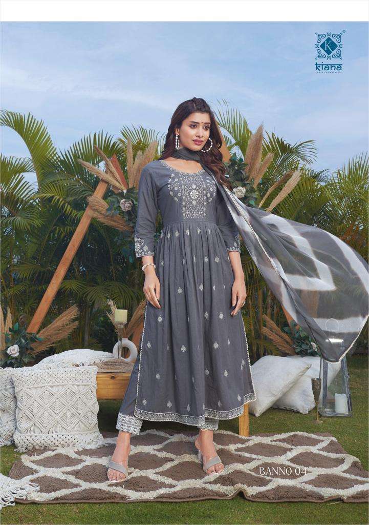 Banno By Kiana 01 To 08 Series Beautiful Festive Suits Colorful Stylish Fancy Casual Wear & Ethnic Wear Pure Cotton Dresses At Wholesale Price