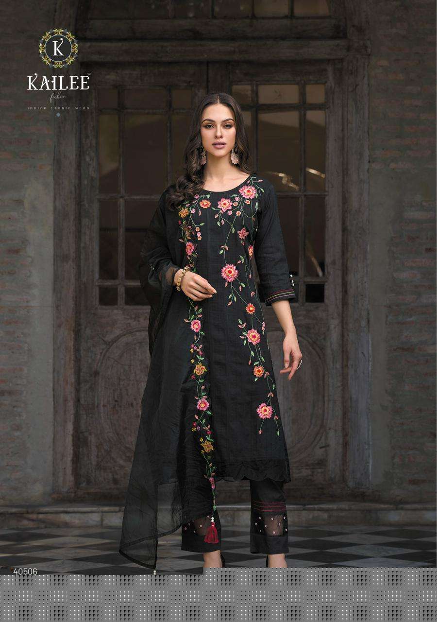Dil-Kash By Kailee 40501 To 40506 Series Beautiful Festive Suits Colorful Stylish Fancy Casual Wear & Ethnic Wear Pure Cotton Dresses At Wholesale Price