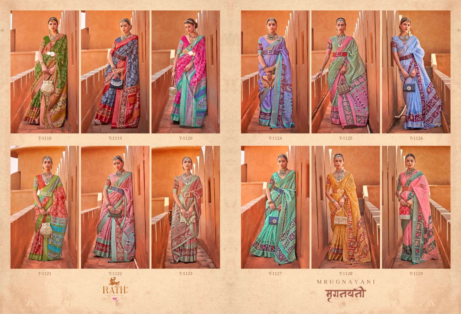 Mrugnayani By Rath 1118 To 1129 Series Indian Traditional Wear Collection Beautiful Stylish Fancy Colorful Party Wear & Occasional Wear Patola Silk Sarees At Wholesale Price