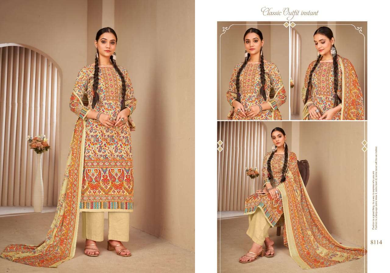 Kastoori By Lohesh 8113 To 8122 Series Beautiful Pakistani Suits Colorful Stylish Fancy Casual Wear & Ethnic Wear Soft Cotton Jacquard Print Dresses At Wholesale Price