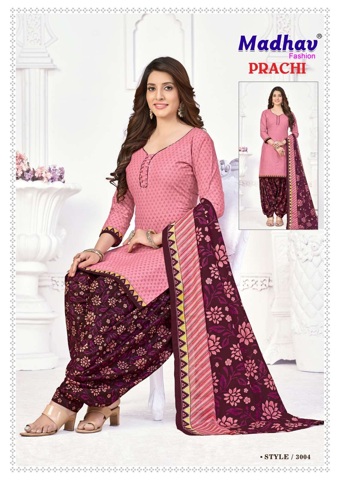 Prachi Vol-3 By Madhav Fashion 3001 To 3010 Series Designer Festive Suits Beautiful Fancy Stylish Colorful Party Wear & Occasional Wear Jam Cotton Printed Dresses At Wholesale Price