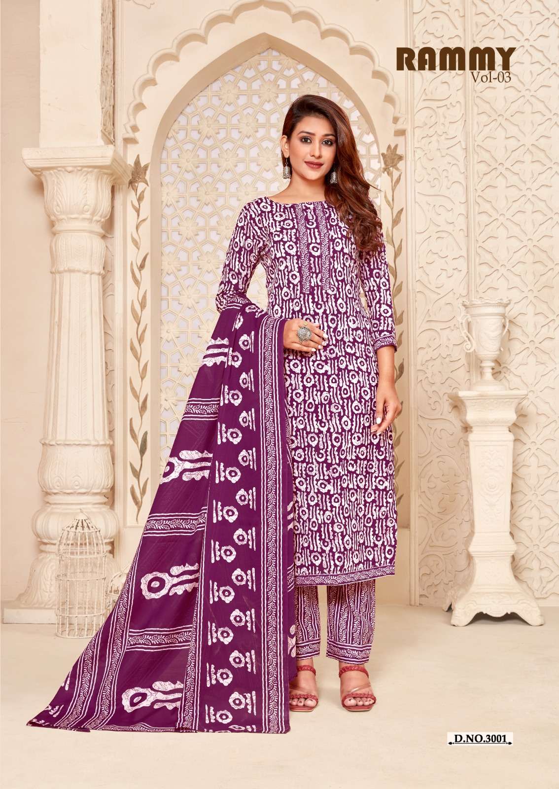 Rammy Vol-3 By Skt Suits 3001 To 3012 Series Beautiful Stylish Festive Suits Fancy Colorful Casual Wear & Ethnic Wear & Ready To Wear Cotton Print Dresses At Wholesale Price