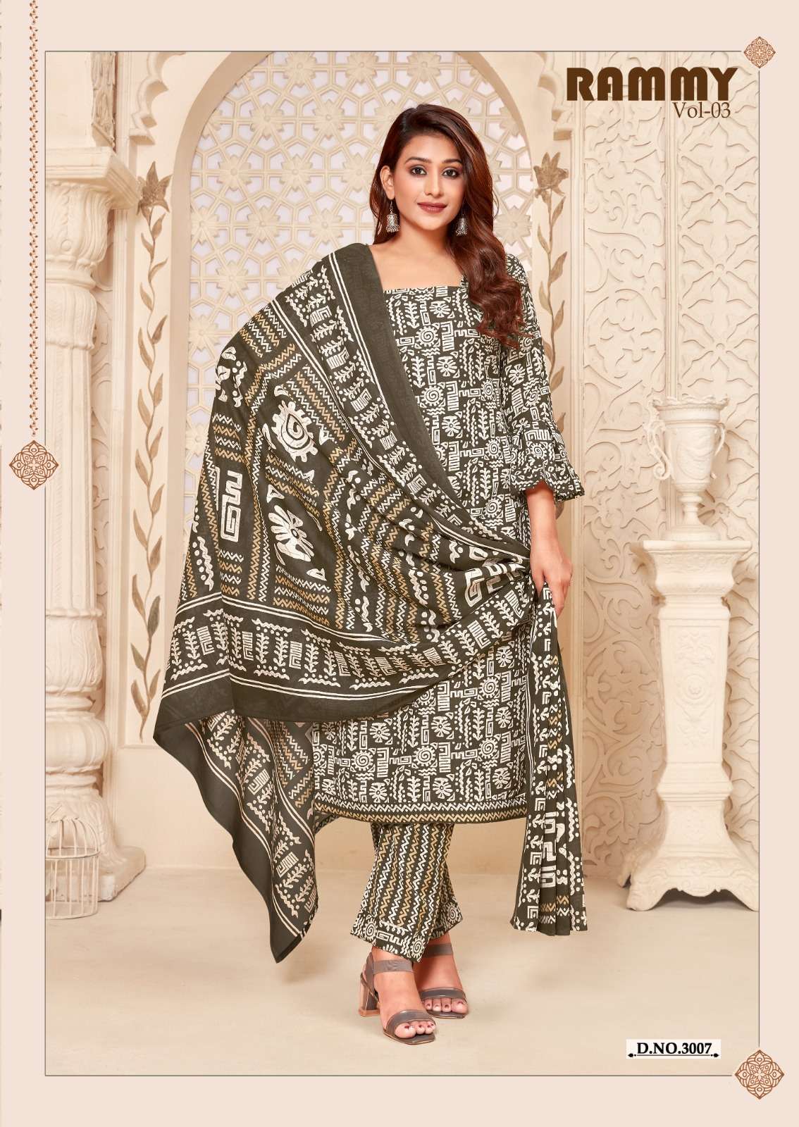 Rammy Vol-3 By Skt Suits 3001 To 3012 Series Beautiful Stylish Festive Suits Fancy Colorful Casual Wear & Ethnic Wear & Ready To Wear Cotton Print Dresses At Wholesale Price