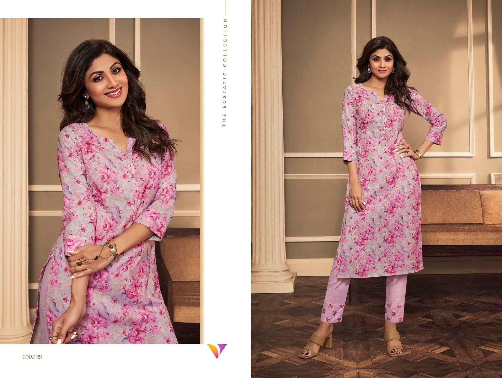 Shilpa By Vatsam 151 To 157 Series Designer Stylish Fancy Colorful Beautiful Party Wear & Ethnic Wear Collection Linen Kurtis With Bottom At Wholesale Price