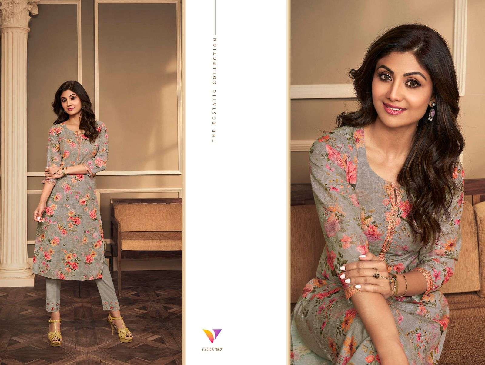 Shilpa By Vatsam 151 To 157 Series Designer Stylish Fancy Colorful Beautiful Party Wear & Ethnic Wear Collection Linen Kurtis With Bottom At Wholesale Price