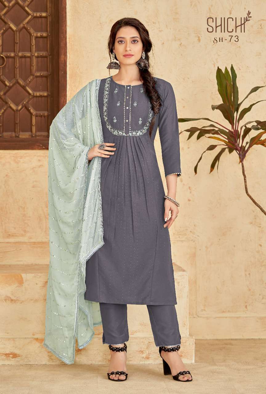 Fanaa By Shichi 73 To 78 Series Designer Suits Collection Beautiful Stylish Colorful Fancy Party Wear & Occasional Wear Chiffon Dresses At Wholesale Price