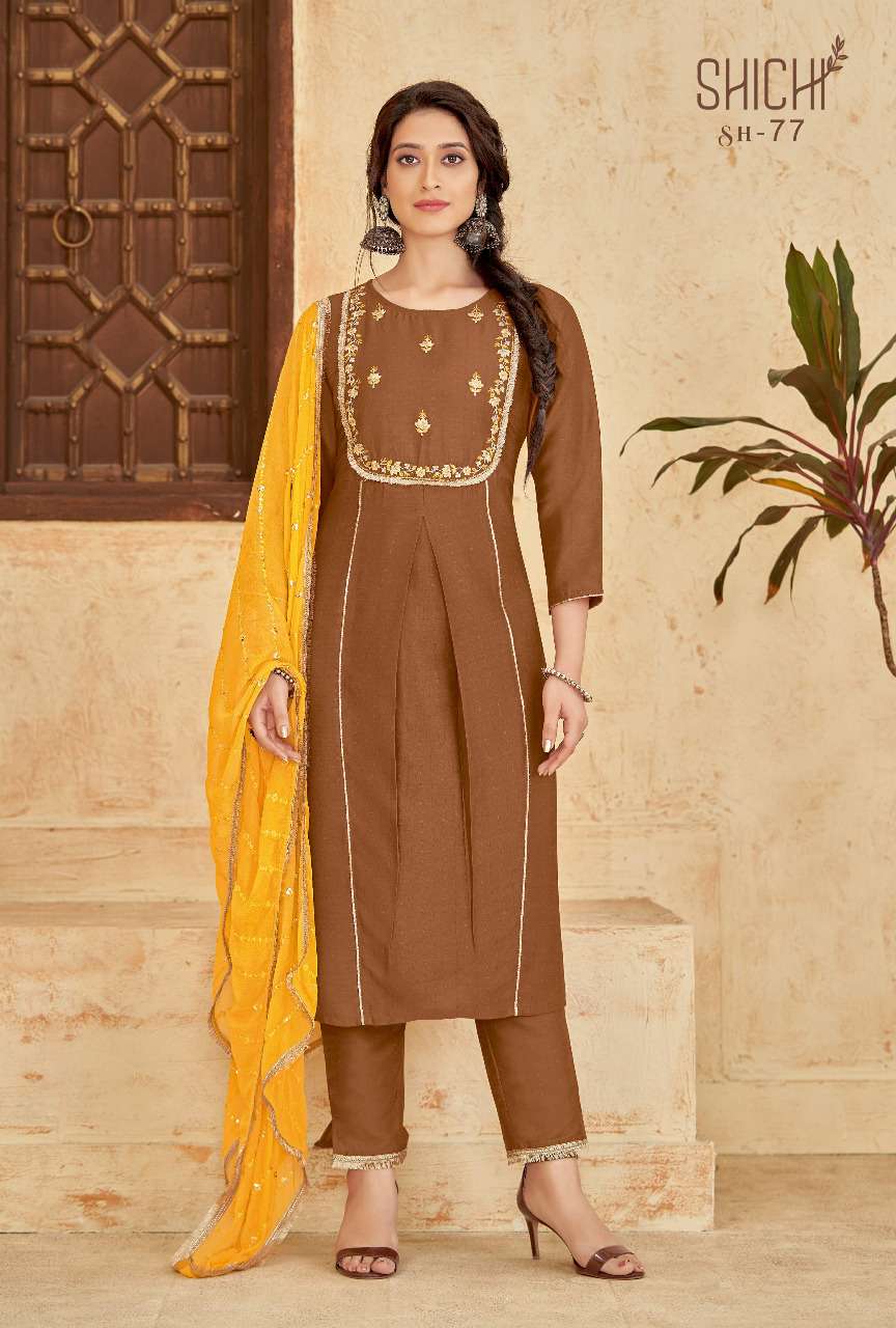 Fanaa By Shichi 73 To 78 Series Designer Suits Collection Beautiful Stylish Colorful Fancy Party Wear & Occasional Wear Chiffon Dresses At Wholesale Price