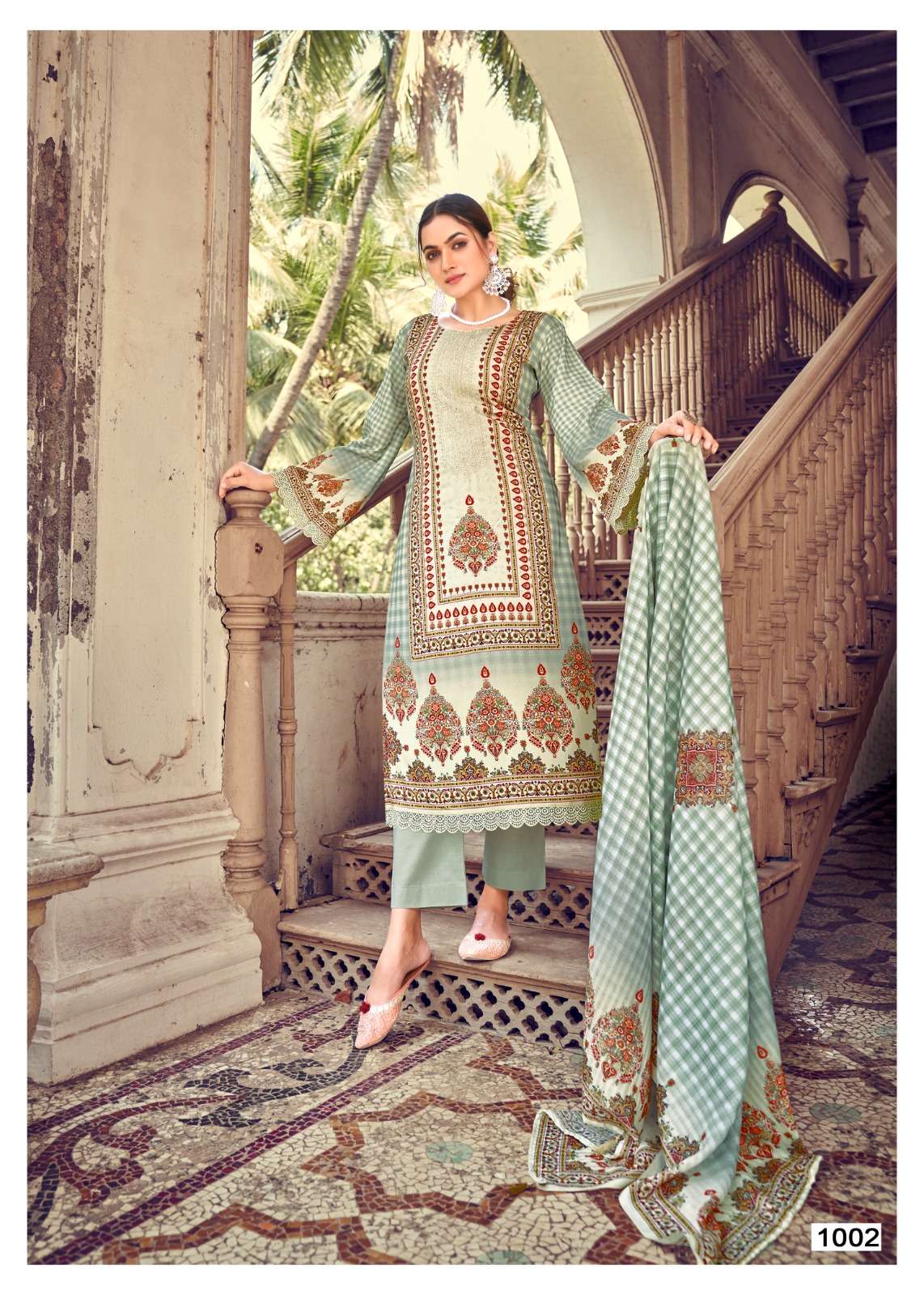 Aarzoo By Hermitage 1001 To 1006 Series Designer Festive Suits Beautiful Fancy Stylish Colorful Party Wear & Occasional Wear Pure Lawn Print With Embroidery Dresses At Wholesale Price