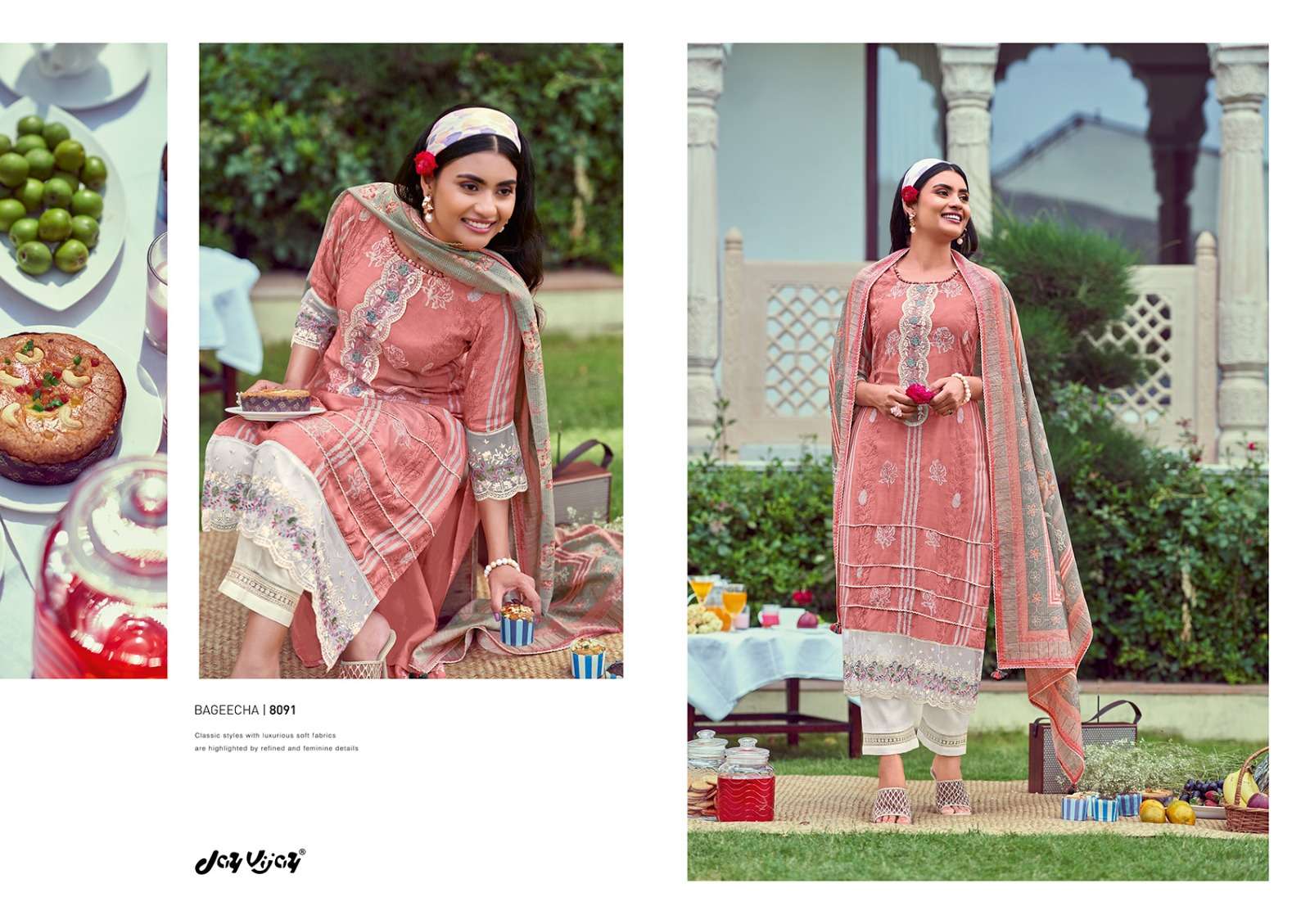 New And Now Vol-9 By Jay Vijay Prints 8091 To 8098 Series Beautiful Suits Colorful Stylish Fancy Casual Wear & Ethnic Wear Pure Silk Embroidered Dresses At Wholesale Price